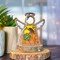 3.5" (H) Festive Pumpkin Ornament - Handcrafted in Texas - Mother's Angels® Christmas Angel Wings Figurine